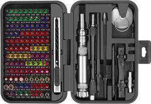 132 in 1 Precision Screwdriver Set with Magnetic Driver Kit Professional Electronics Repair Tool Kit for Computer PC Mac-Book Laptop Tablet iPhone Xbox Game Console
