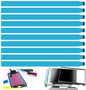 10pcs Laptop Screen Double Sided Tape Replacement for Laptop LCD LED Screen - Easy To Pull Adhesive Pull Tab Stretch Tape for Tablets Mobile Phone Laptop LCD Screen Case Repair (No Handle 220mm)