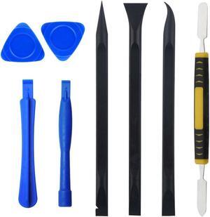 8 Pieces Metal & Plastic Spudger Set Pry Opening Tool Triangle Picks Opener Compatible with iPhone iPad MacBook Laptop Repair Kit