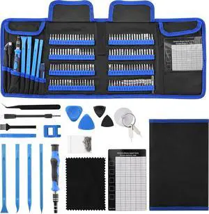 Precision Screwdriver Set 168 Pcs Small Screwdriver Set with Ergonomic & Retractable Handle Flexible Shaft Strong Magnetic Design for iPhone MacBook Laptop PC Game Console