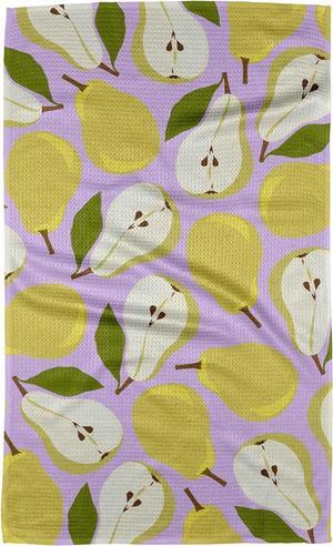 Kitchen Towels - Quick Dry Microfiber Cloth Dish Towels for Kitchen Drying - Premium Quick Dry Towel (Pear Slices 1-Pack)