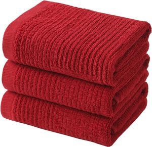 Dish Towels for Kitchen Absorbent Cotton Kitchen Towels for Drying Dishes Terry Cloth Tea Towels for Cleaning Set of 3