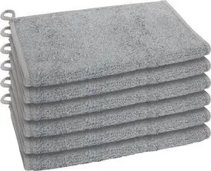 Bambou Odor-Free Kitchen Washcloths - Natural Kitchen Dish Cloths 91% Bamboo-Derived Rayon Cellulose Fiber Reusable Absorbent Hygienic Fast Dry Durable Non-Scratch Lint-Free - 6 pcs 7x9