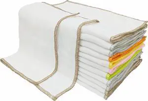 Cotton Dish Cloths Ultra Absorbent Quick-Drying Cleaning Cloths Reusable and Eco-Friendly Dish Rags for Kitchen Use (12)