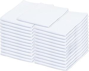 Dish Cloths Cotton| Kitchen Wash Cloth | Shop Towels Absorbent and Lint Free Flour Sack| Dishcloths for Kitchen Washing Dishes| Thick Absorbent Quick Dry Dish Rags | 25 Pack 13x13 White