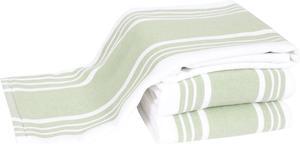 Dual-Purpose Kitchen Towels: Highly Absorbent - 100% Cotton 17x30 Dish Towels for Cleaning & Drying Dishes & Glassware 3-Pack Fennel
