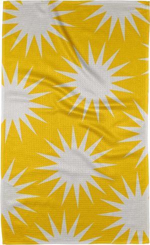 Kitchen Towels - Quick Dry Microfiber Cloth Dish Towels for Kitchen Drying - Premium Quick Dry Towel (Sunny Star 1-Pack)