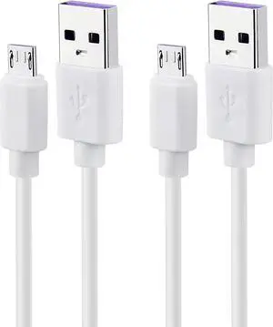 USB to Micro USB Cable 3ft Charging Cord White