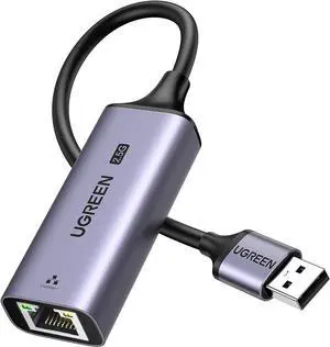 USB to Ethernet Adapter 2.5Gb Ethernet Adapter Aluminum USB 3.0 to RJ45 Computer Network Internet LAN Dongle for Laptop Compatible for MacBook Air/Pro XPS Windows macOS