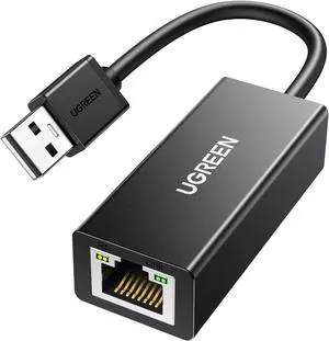 USB to Ethernet Adapter 10/100 Mbps Network Adapter with AX88772D Chip RJ45 Wired LAN Dongle for Laptop Compatible with Nintendo Switch MacBook Chromebook Windows macOS Linux (Not for Wii)