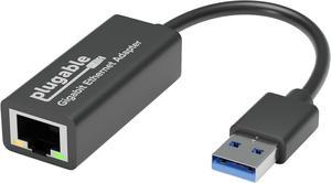 Plugable USB to Ethernet Adapter, USB 3.0 to Gigabit Ethernet, Supports Windows 11, 10, 8.1, 7, XP, Linux, Chrome OS