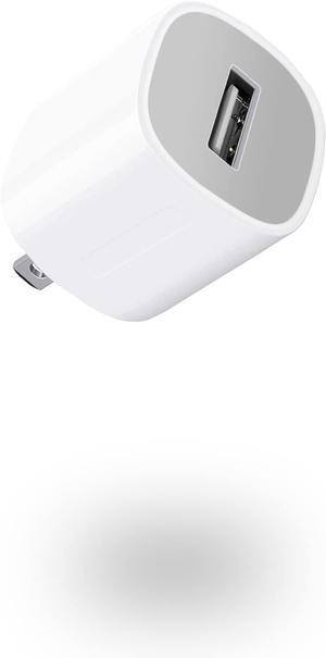 USB Wall Charger Small iPhone Charger Box Travel Plug Cube 5W Power Adapter for iPhone SE 2020/12 Pro Max/11 Pro Max/XR/X/8 Plus/7/6S/6S/6/5 Galaxy S7/S6/S5 Edge LG HTC  Moto Kindle