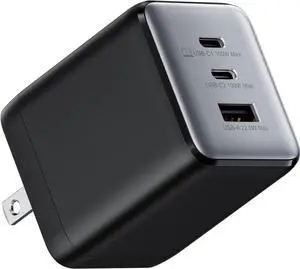 100W USB C Charger Block Fast Wall GaN Charger 3-Port Compact Foldable USB Power Adapter for MacBook Pro/Air  XPS iPad Pro iPhone Series Galaxy S25/S24 and More