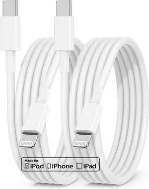 USB C to Lightning Cable 10ft for  Certified 2Pack iPhone Fast Charger Cable Type C Port Support Long  Charging Cord 10 Foot for iPhone 14 Pro Max/13 Pro/13/12 mini/11/X/XS/8/7 Plus/iPad