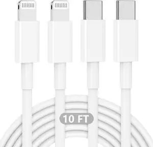 [  Certified ] iPhone Fast Charger Cable Long 10ft USB C to Lightning Cable iPhone Type C Charging Cord Wire for  iPhone 14 Pro Max/14 Pro/13 Pro/12 Mini/12/11/X/XS/XR/8 Plus/7/6/5S/iPad
