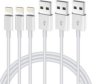 iPhone Charger 3FT [ MFi Certified] Lightning Cable Original 3Pack USB Fast Charging Data Sync Cord Compatible with iPhone 13/12/11 Pro Max/XS MAX/XR/XS/X/8/7/Plus/6S/6/SE/5S(3Pack)