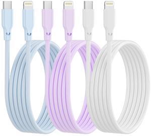 iPhone Charger Fast Charging 3Pack 6FT  MFi Certified USB C to Lightning Cable PD Charging Cord Compatible with 14 13 12 11 Pro XS Max XR X 8 7 6 Plus iPad and More
