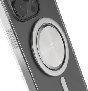 Ultra Thin Grip for MagSafe: One Hand Pop Stand 10x Expandable Space Grade Steel Removable for Wireless Charging. Half The Thickness Twice The Pop and More Bling Than A Ring.