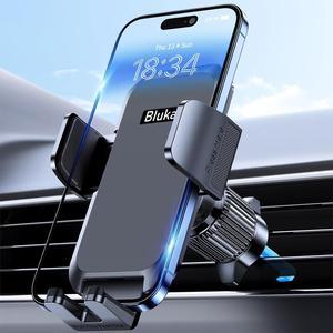 Car Phone Holder Mount Super Stable Air Vent Cell Phone Car Mount with 2025 Metal Hook Clip 360 Rotation One Button Release for iPhone  Google and All Other Smartphones