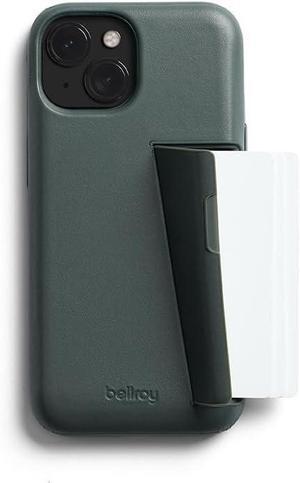 Phone Case C 3 Card for iPhone 15 (Leather iPhone case Phone Wallet) - Everglade
