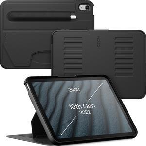 for iPad 10.9 Inch Case iPad 11th/10th Generation (A16 2025/2022) Slim Protective Magnetic Stand & Sleep/Wake Cover 11th/10th Gen iPad Stand Model #s A2696 A2757 A2777 Stealth Black