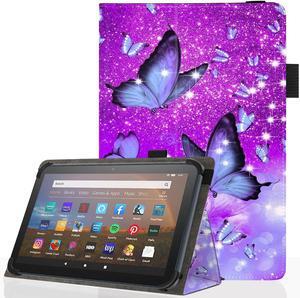 Universal 10 10.1 Inch Android Tablet Case Slim Folding Stand Cover for All 9-10.5 Touchscreen Tablet Case with Stylus Pen Holder Butterfly 01
