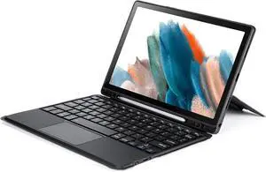Galaxy Tab A8 Case with Keyboard 10.5Inch Multi-Touch Trackpad 7 Color Backlit Wireless Detachable Magnetic Folio Cover for This  Tab A8 Keyboard Case(Black)