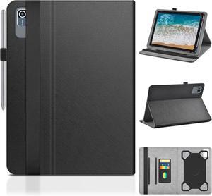 Universal 10 inch Tablet Case 10.1 inch Android Tablet Cover Shell for 10.1 inch Tablet Leather Protective Cover 2-Angle Viewing with 3 Card Slots