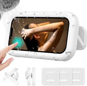 Waterproof Phone Holder for Shower - 2023 Upgraded 480 Rotation - Compatible with iPhone 15/14/13/12/11 Pro Max  Galaxy and More (Up to 7 Phones)