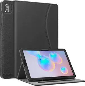 Case for  Galaxy Tab S6 10.5 2019 (Model SM-T860/T865/T867) [Patented S Pen Slot Design] Multi-Angle Viewing Stand Cover Auto Wake/Sleep Black