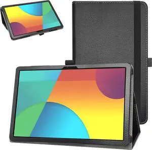 for Digiland 1050 10.1 Tablet Case PU Leather Folio 2-Folding Stand Cover for Digiland DL1050 10.1 inch Tablet Black