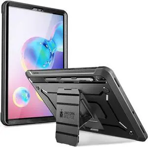 UB Pro Series Case for Galaxy Tab S6 with Built-in Screen Protector Full-Body Rugged Kickstand Protective Case for Galaxy Tab S6 10.5 Inch Model SM-T860/T865/T867 2019 Release (Black)
