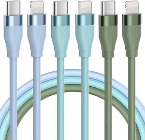 USB C to Lightning Cable 3 Pack 6FT  MFi Certified iPhone Fast Charger Type C to Lightning Cord for iPhone 14 13 12 11 Pro Max Xr Xs 8 and More