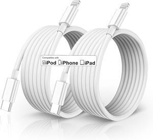 2 Pack USB C to Lightning Cable 10 FT MFi Certified Extra Long iPhone Charger Cord 10 Foot USB Type C to Lightning Fast Cable Compatible with 13/12/11/11Pro/11Max/ X/XS/XR/XS Max/8/7/6/SE/iPad