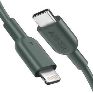 USB C to Lightning Cable 321 USB-C to Lightning Cable (6ft Midnight Green) MFi Certified Cable for iPhone 13 Pro 12 Pro Max 12 11 X XS Supports Power Delivery (Charger Not Included)
