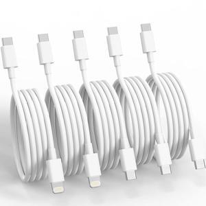 5Pack iPhone15 14 13 USB C Charger Cable 6FT [MFi Certified] 3PCS USB C to USB C Cable and 2PCS USBC to Lightning Cord for iPhone 15 to 8