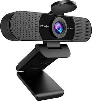 1080P Webcam with Microphone C960 Web Camera 2 Mics 90 FOV USB Type-A & A-to-C Adapter Plug&Play Computer Camera for Online Calling/Conferencing Zoom/Skype/Facetime/YouTube 2025 Version