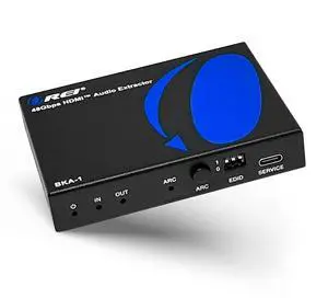 8K Audio Extractor HDMI UltraHD 4K @ 120Hz 48G HDMI 2.1 Audio Converter for PS5 SPDIF + 3.5mm Output HDCP 2.3 - Dolby Digital/DTS Passthrough CEC HDR Dolby Vision ARC HDR10+ (BKA-1)