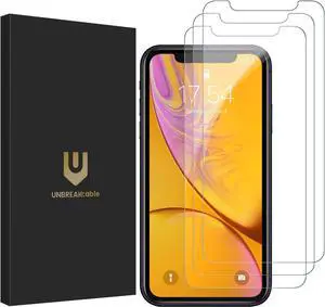Shatterproof Tempered Glass Screen Protector for iPhone 11/ iPhone XR [3-Pack] [Easy Installation Frame] [9H Hardness] [99.99% HD Clear][Bubble Free] for  6.1