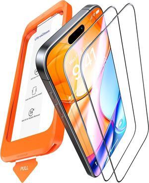 UNBREAK TOP 9H+ Glass for iPhone 16 Pro Max Screen Protector (12FT Military Grade Shatterproof) Screen Protector 16 ProMax Tempered Glass (Longest Durable) Full Edge Coverage 6.9 2 Pack