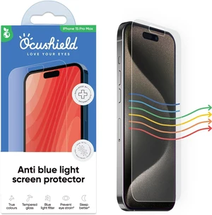 Anti Blue Light Tempered Glass Screen Protector of iPhone 15 Pro Max (6.7) Blocks Blue Light Prevents Eye Strain & Helps You Sleep Better 9H Hardness & Case Friendly Anti Blue Light Tempered Glass Screen Protector of iPhone 15 Pro Max (6.7) Blocks Blue Light Prevents Eye Strain & Helps You Sleep Better 9H Hardness & Case Friendly