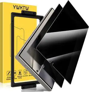 EZ Unlock for  Galaxy S24 Ultra Privacy Screen Protector [0.1S Ultrasonic Fingerprint Support] [Not Glass] 25 Anti Spy Private S24 Ultra Screen Protector Case Friendly 2 Pack