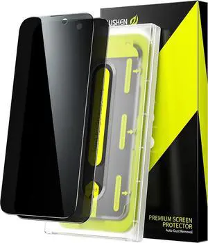 Privacy Screen Protector for iPhone 14 Pro Max - [Auto-Dust Removal] Full Coverage Screen 2.5D Edge 28 Degree 10s HD Tempered Glass Film with Dust Clean Installing House 2022 5G 2 Pack