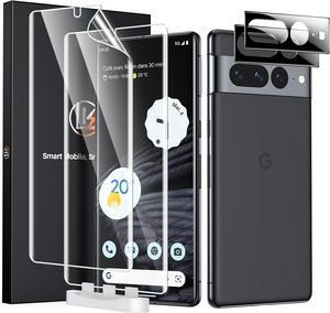 2 Pack for Google Pixel 7 Pro Screen Protector 6.7-inch + 2 Pack Lens Protector with Positioning Tool Self-Healing TPU Film Touch Sensitive HD Ultra-Thin