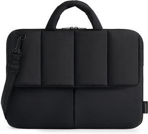 15-16 Inch Laptop Case Sleeve Padded Lightweight 15.6 Laptop Bag with strap for MacBook Air/Pro Shockproof Water Resistant Laptop Cover Compatible for Macbook  HP   Black