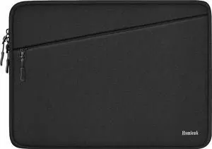 Laptop Sleeve Case 14 inch Traveling Water Resistant Carrying Notebook Bag with Pocket Shockproof Protective Laptop Cover Compatible for 14 Inch MacBook Air/Pro HP     Black