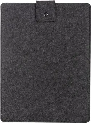 Felt Laptop Sleeve Carrying Case 14 x 10.5 inches Fits Most Laptops with up to a 15 Screen Charcoal Gray