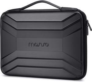 13-14 inch Laptop Hard Case 13.3 inch Waterproof Shockproof Computer Bag Compatible with MacBook HP  Symmetrical Trapezoid EVA Carrying Laptop Sleeve Hard Shell with Handle Black