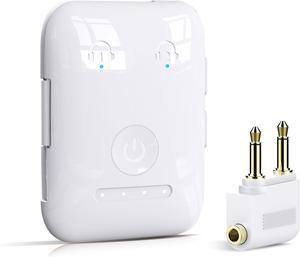 Premium Bluetooth 5.4 Transmitter Airplane Wireless Adapter Supports 2 AirPods/Headphones Bluetooth Transmitter for TV Airplane Gym with aptX Adaptive & Low Latency