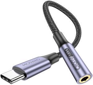 USB Type C to 3.5mm Headphone Jack Adapter Audio Adapter USB C to Aux Dongle Cable Cord for iPhone 15 Plus/15 Pro Max  Galaxy S23 S22 Ultra S20+ Note 20 10 Pixel 7 6 5 4 and More